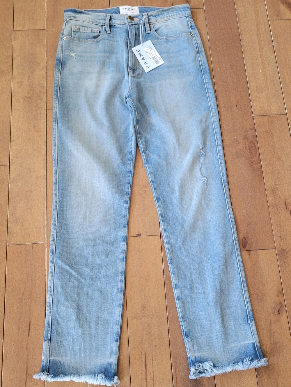 FRAME Le Sylvie High cropped high-rise straight-leg jeans Size 27